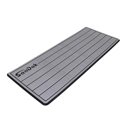 SeaDek 16 x 39" 20mm Dual Density Large Teak Helm Pad w/SeaDek Logo - Brushed Texture - Storm Gray/Black (406.4mm x 990.6mm x 20mm) [53601-80324]