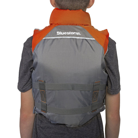 Bluestorm Classic Youth Fishing Life Jacket - Optic Orange [BS-365-ORG-Y]