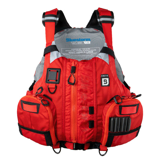 Bluestorm Kinetic Kayak Fishing Vest - Nitro Red - 2XL/3XL [BS-409-RED-XXL]