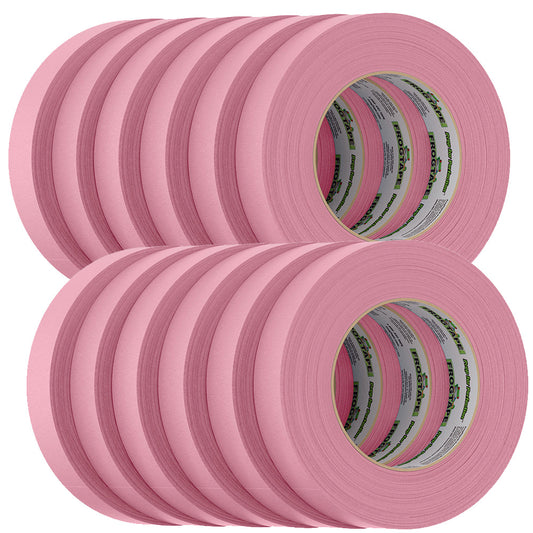 FrogTape CP 325 Medium-High Adhesion Masking Tape - 24MM x 55M x 12-Pack - Pink - Rated f/325F [105333]