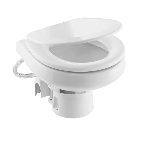 Dometic MasterFlush 7260 White Electric Macerating Toilet w/Orbit Base - Raw Water - 12V [9610007285]