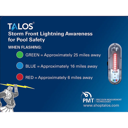 TALOS Standard Lightning Detector w/18"x24" Safety Information Sign [SFD-1824P-MTB]