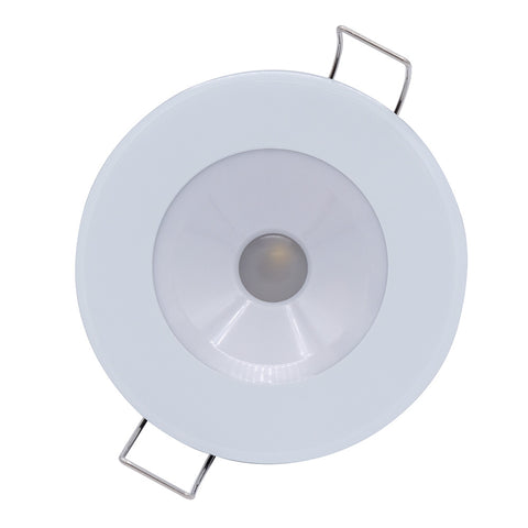 Lumitec Illusion Flush Mount LED Down Light - White - Non-Dimming - White Housing [117123]