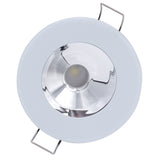 Lumitec Illusion Flush Mount LED Down Light - Warm White - Dimming - White Housing - Chrome Reflector [117139]