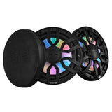 DS18 8" 2-Way Coaxial Marine Speakers w/Digital LED Lights  Bullet Tweeter - Black - 175W, 4-Ohm [NXL-IQ8/BK]