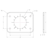 TACO Grand Slam 300 Universal Backing Plate f/GS-300  GS-390 - Pair [BP-0300BSY-1]