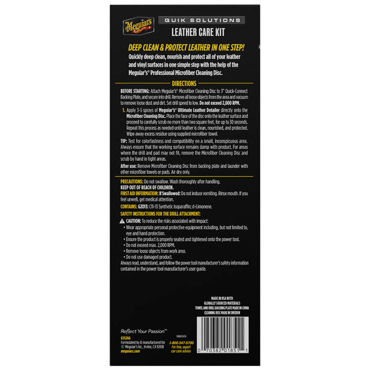 Meguiar's Quik Solutions Leather Care Kit [G55266]