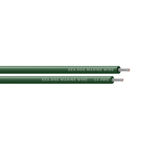 Sea-Dog 14 AWG Green Primary Wire - 25' [8014040]