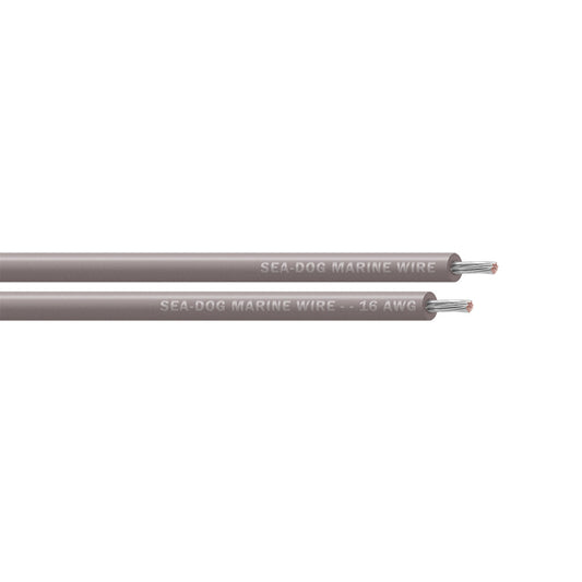 Sea-Dog 16 AWG Grey Primary Wire - 250' [8016114]