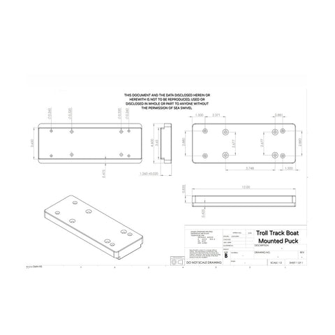 Sea Swivel Troll Track Trolling Motor Mount [SEA-HDM-TROLL-TRACK]