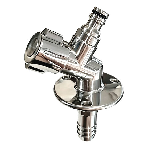 Flushmaster Quarter Turn Quick Connect Water Spigot - 45-Degree [SM-QCWS45]