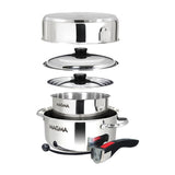 Magma 7 Piece Induction Cookware Set - Stainless Steel [A10-362-IND]