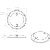 Lumitec TouchDome - Dome Light - Polished SS Finish - 2-Color White/Blue Dimming [101097]