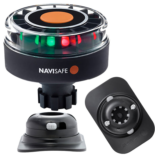 Navisafe Navilight Tricolor 2NM w/Navibolt Base  RIB Mount - Black [342KIT2]