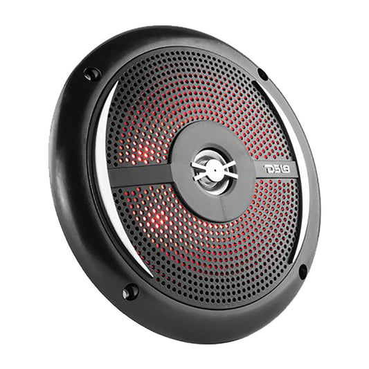 DS18 HYDRO 6.5" 2-Way Marine Slim Speakers w/RGB LED Lighting 100W - Black [NXL-6SL/BK]