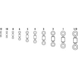 VMC SSRS Stainless Steel Rolling Swivel #6VP - 100lb Test *50-Pack [SSRS#6VP]