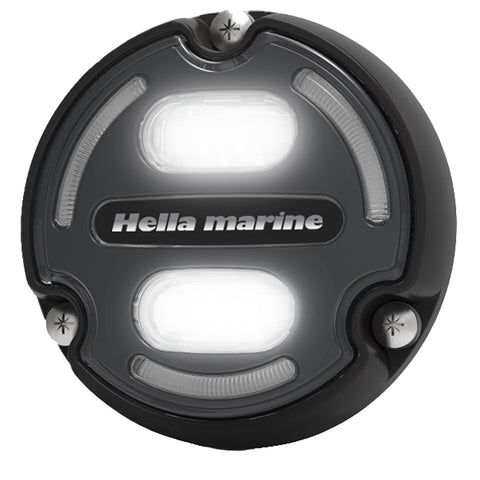 Hella Marine Apelo A2 Blue White Underwater Light - 3000 Lumens - Black Housing - Charcoal Lens w/Edge Light [016147-001]