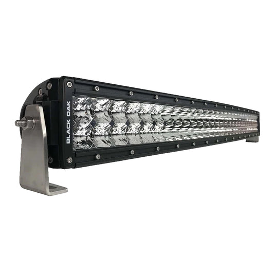 Black Oak Pro Series 3.0 Curved Double Row 30" LED Light Bar - Combo Optics - Black Housing [30CC-D5OS]