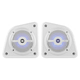 DS18 Universal Shallow Enclosure w/100W Marine Speaker - White [EN6SLIM/WH]