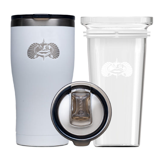 Toadfish Non-Tipping 20oz Tumbler - White [1133]